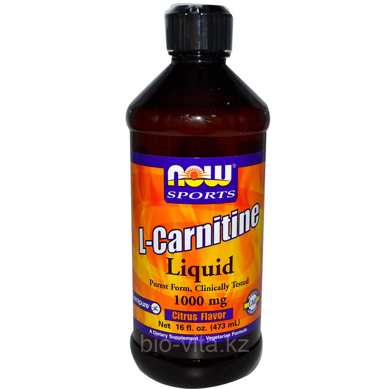 L-карнитин в жидкой форме, с цитрусовым ароматом, 1000 мг, 16 жидких унций (473 мл). Now Foods