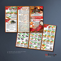 Дизайн и верстка меню доставки для ресторана «Киссатэн» 1