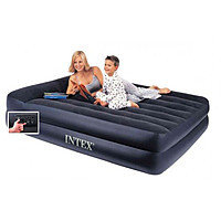 66720, Intex, Надувная кровать "Pillow Rest Raised Bed" 152х203х42см с подголовником, фото 2