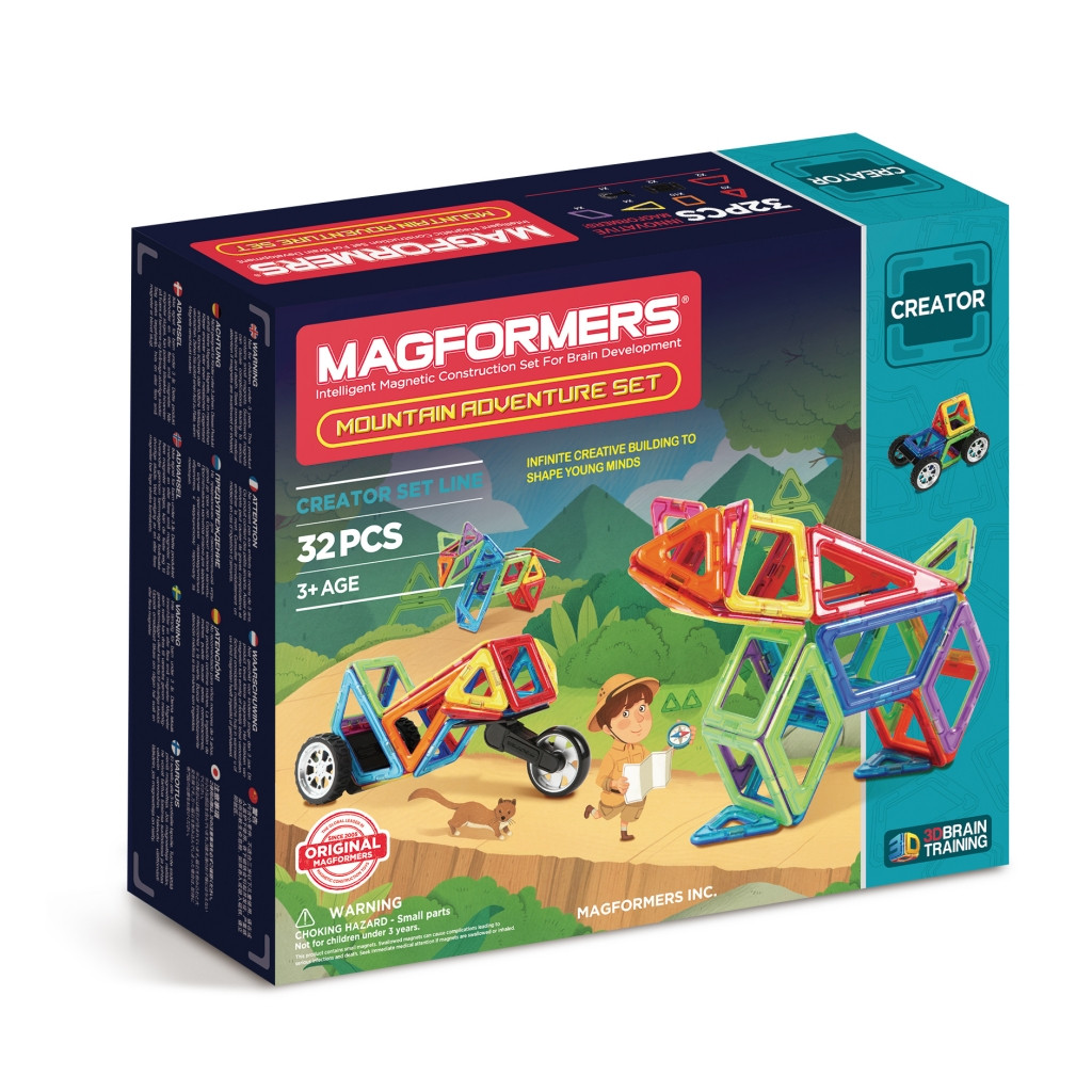 Magformers Магнитный конструктор Набор Adventure Mountain Set из 32 элементов