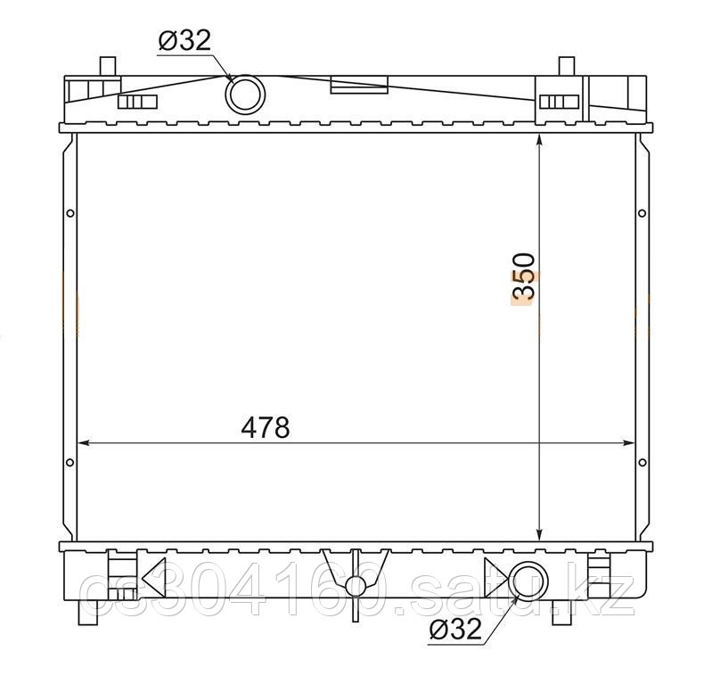 Радиатор TOYOTA COROLLA AXIO/FIELDER ##E16# 12-