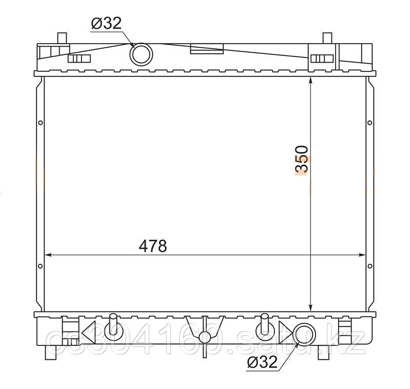 Радиатор TOYOTA PORTE/SPADE 12-