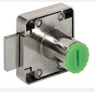 Замок мебельный с длинным ходом засова, фото 1