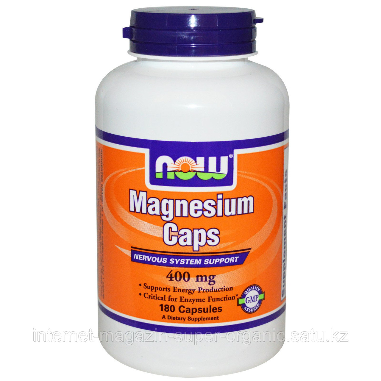 Магний, Magnesium caps, 400 мг, 180 капсул