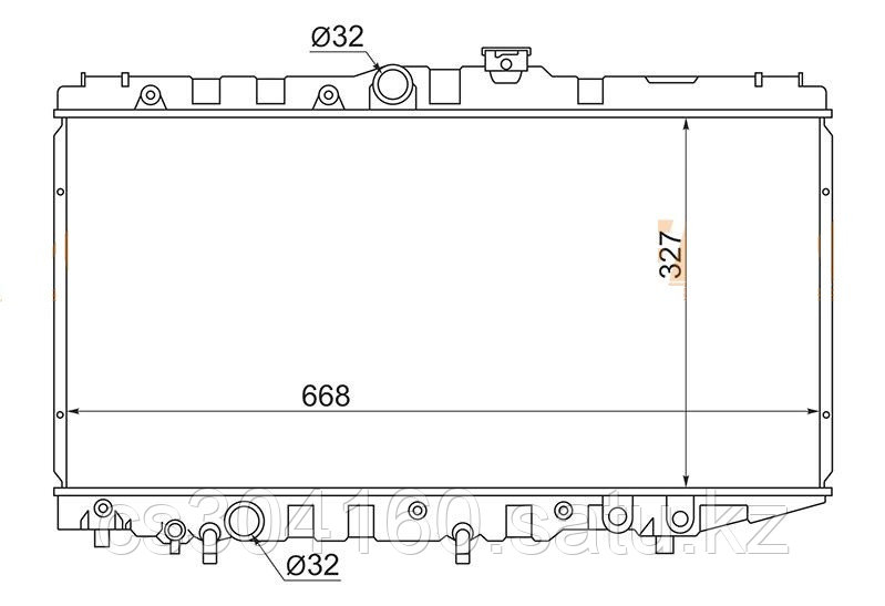 Радиатор TOYOTA SPRINTER/CARIB #E9# 87-95