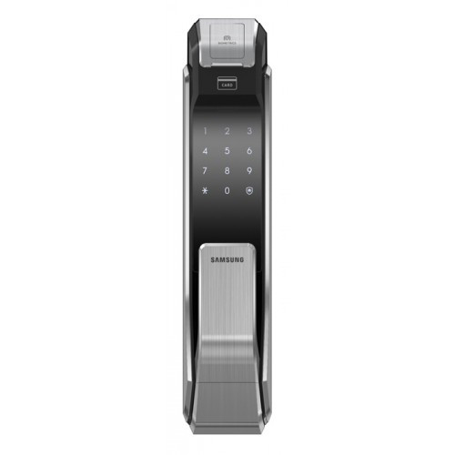 Электронный биометрический дверной замок Samsung SHS-P718 LBK Black - фото 1 - id-p35432108
