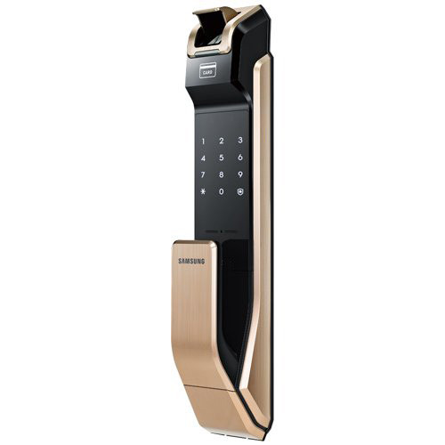 Электронный биометрический дверной замок Samsung SHS-P718 XBG Gold