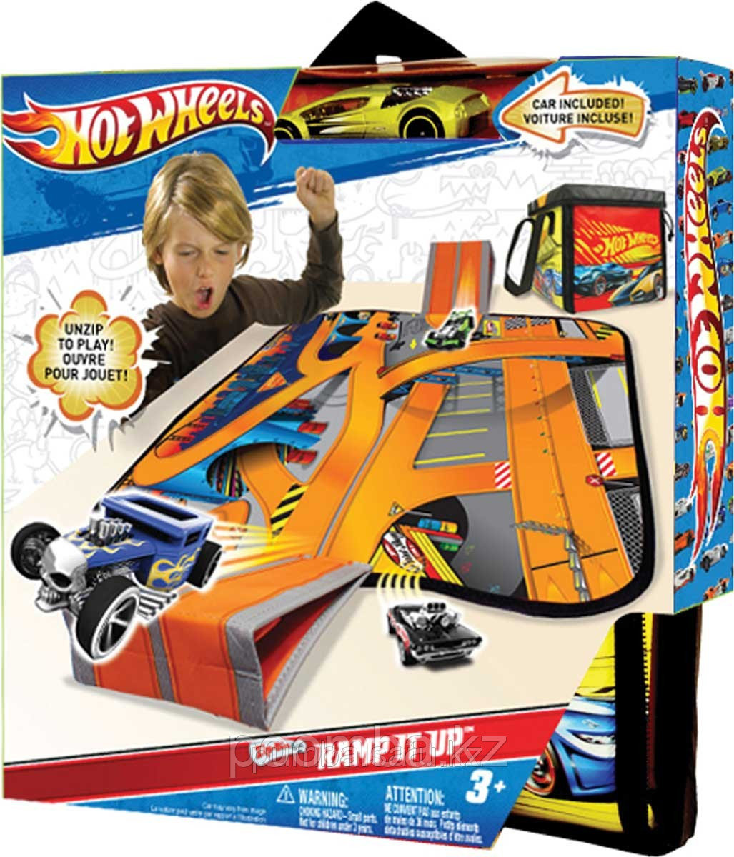 Раскладная коробка- ТРАССА с трамплином, Hot Wheels