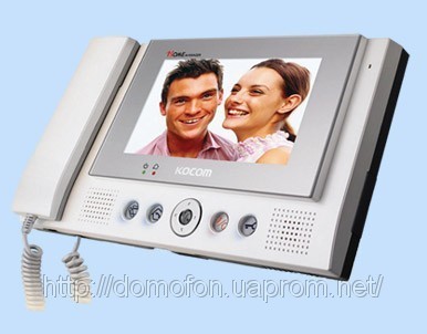 Видео домофон с памятью Kocom KCV-801R +КСМС-20
