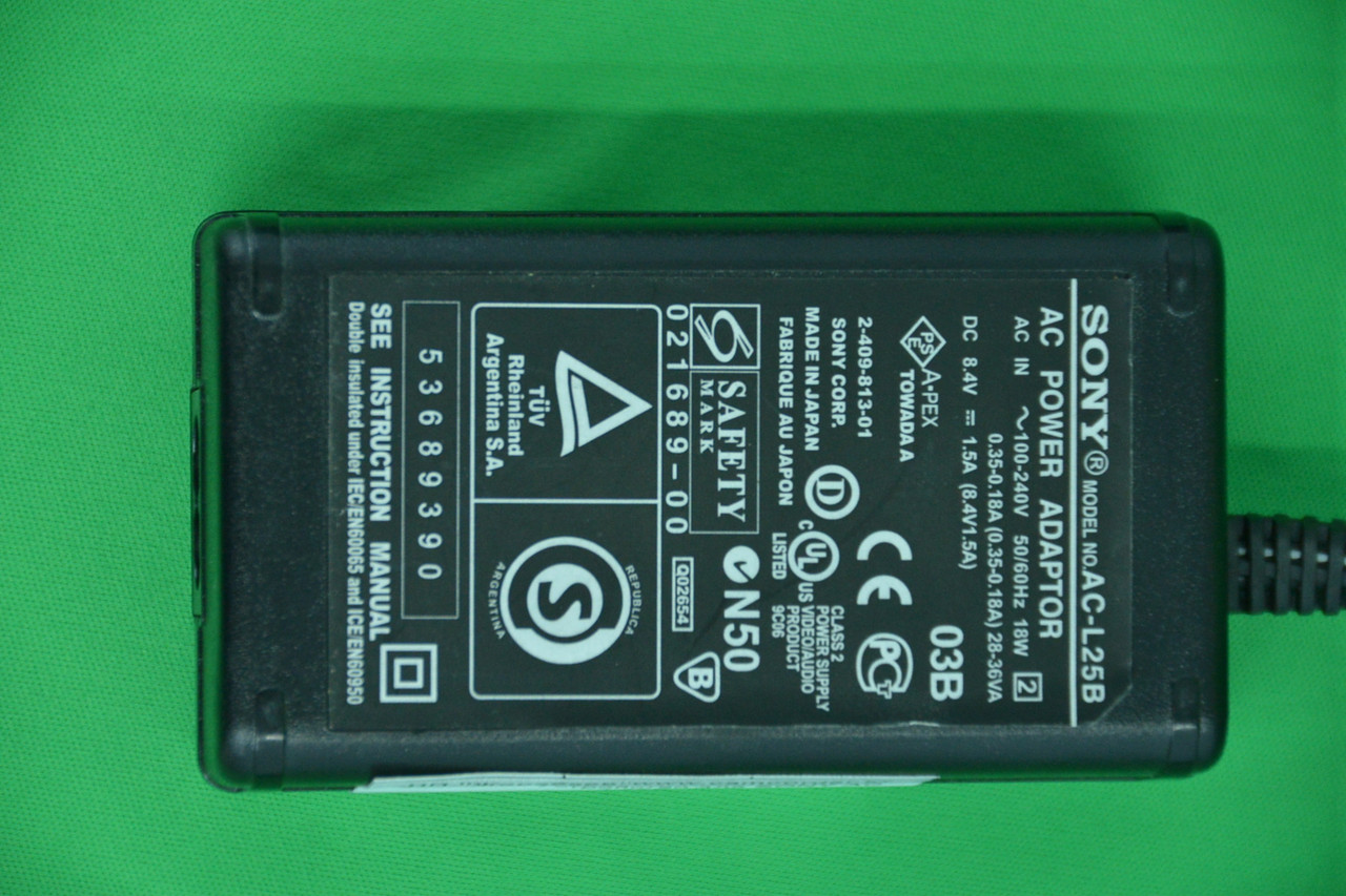 Сетевой адаптер Sony AC-L25B - фото 4 - id-p1816877