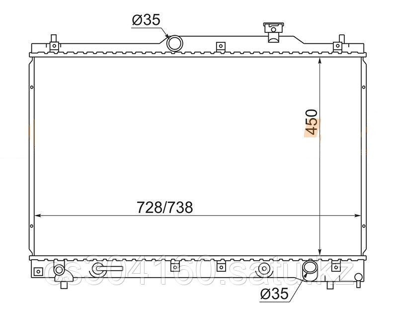 Радиатор TOYOTA ESTIMA ACR30/40 MCR30/40 99-06