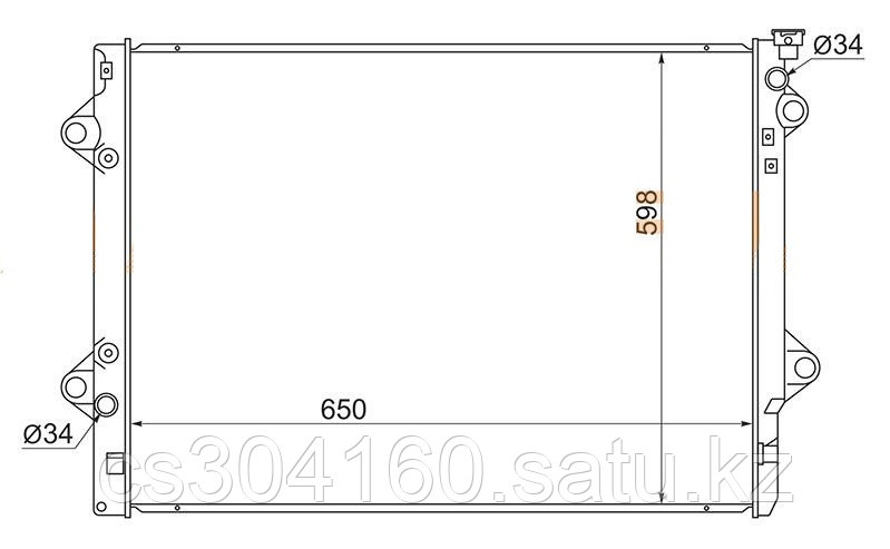 Радиатор TOYOTA HILUX SURF/4RUNNER ##N21# 02-09