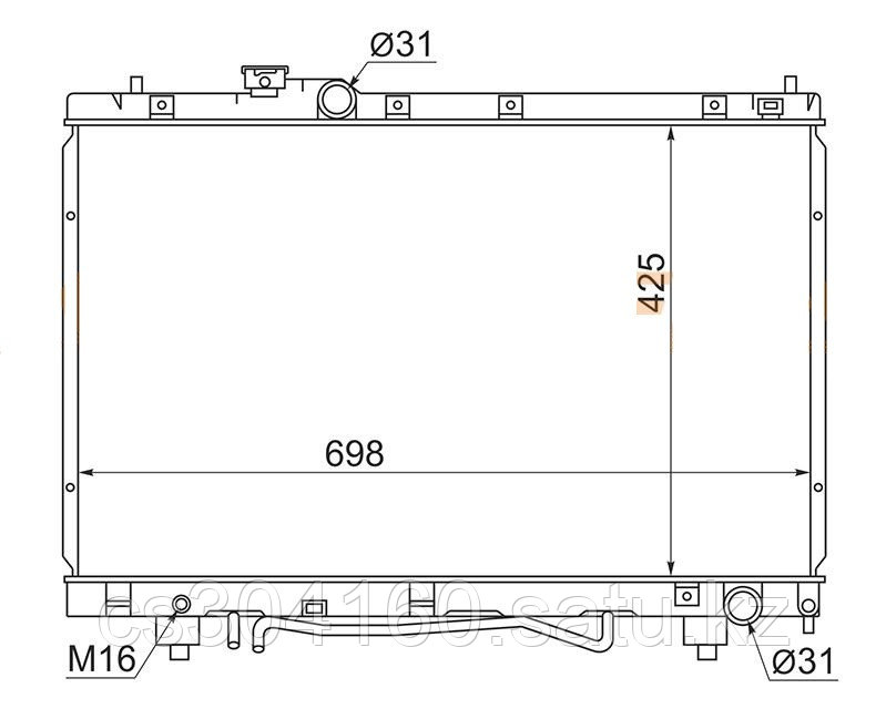 Радиатор TOYOTA GAIA #M1# 98-04