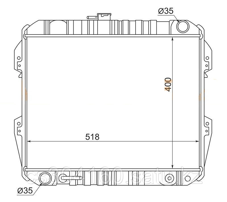Радиатор TOYOTA HILUX SURF/4RUNNER ##N13# 88-97
