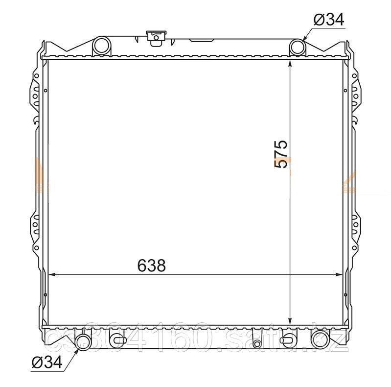 Радиатор TOYOTA HILUX SURF/4RUNNER ##N18# 95-02