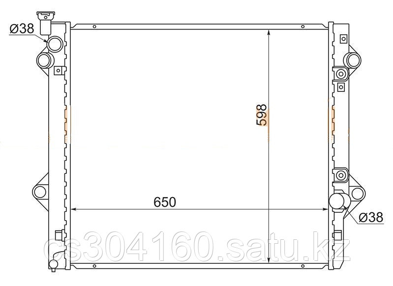 Радиатор TOYOTA HILUX SURF/4RUNNER ##N21# 02-09