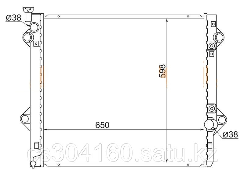 Радиатор TOYOTA HILUX SURF/4RUNNER ##N21# 02-09