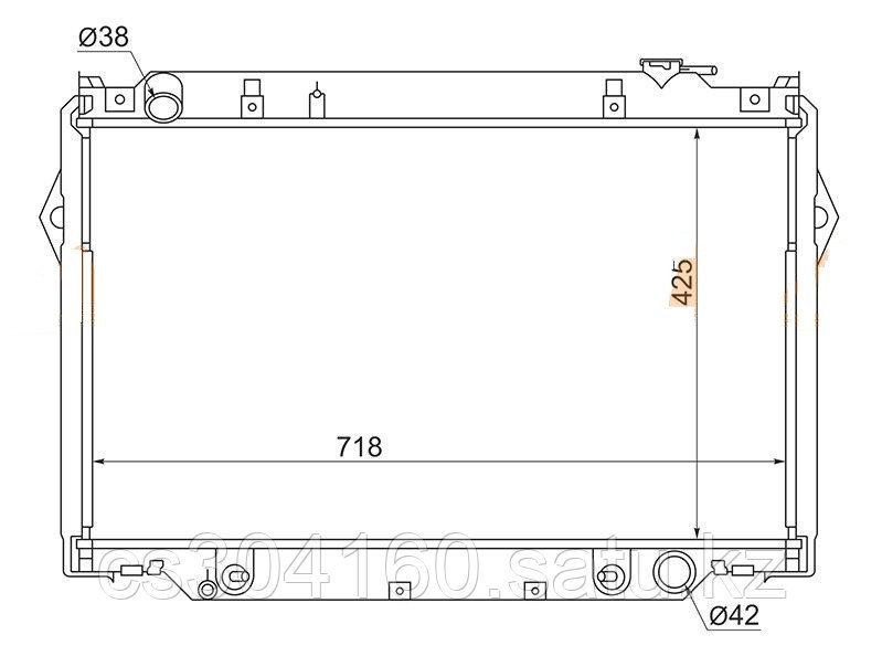 Радиатор TOYOTA LAND CRUISER 80 90-98