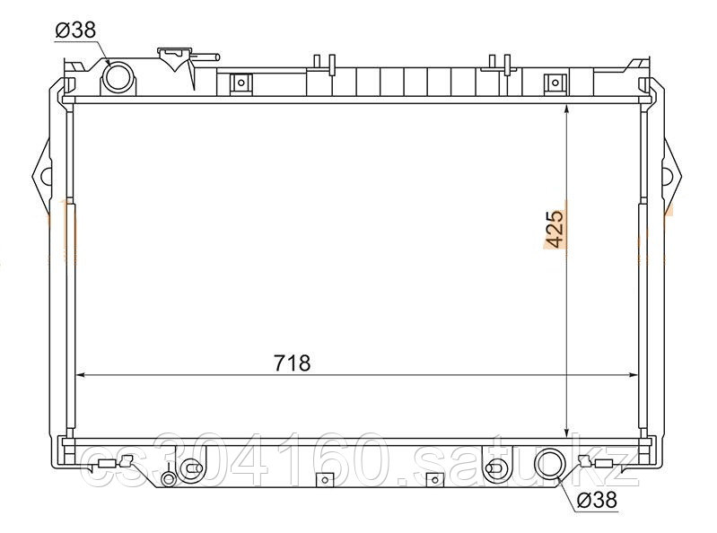Радиатор TOYOTA LAND CRUISER 80 90-98