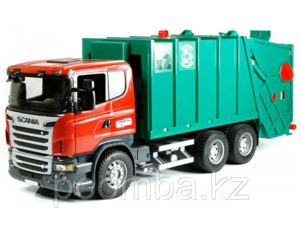 Спецтехника Bruder Scania R-Series Мусоровоз зеленый
