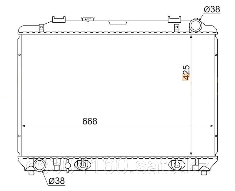 Радиатор TOYOTA LITE/TOWNACE NOAH 96-07