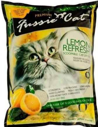 Fussie Cat комкующийся наполнитель с ароматом лимона - 10 л (8,1кг) - фото 2 - id-p12519689
