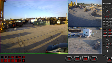 Изображение с IP-камер Beward установленных на объекте