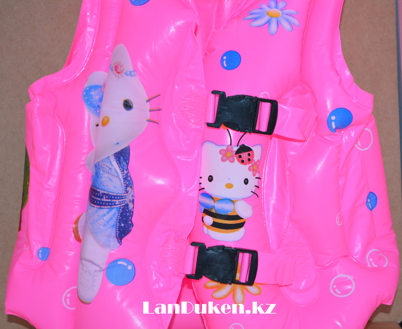 Надувной спасательный жилет для плавания "КИТИ" (Life Jacket розовый) - фото 2 - id-p32768873
