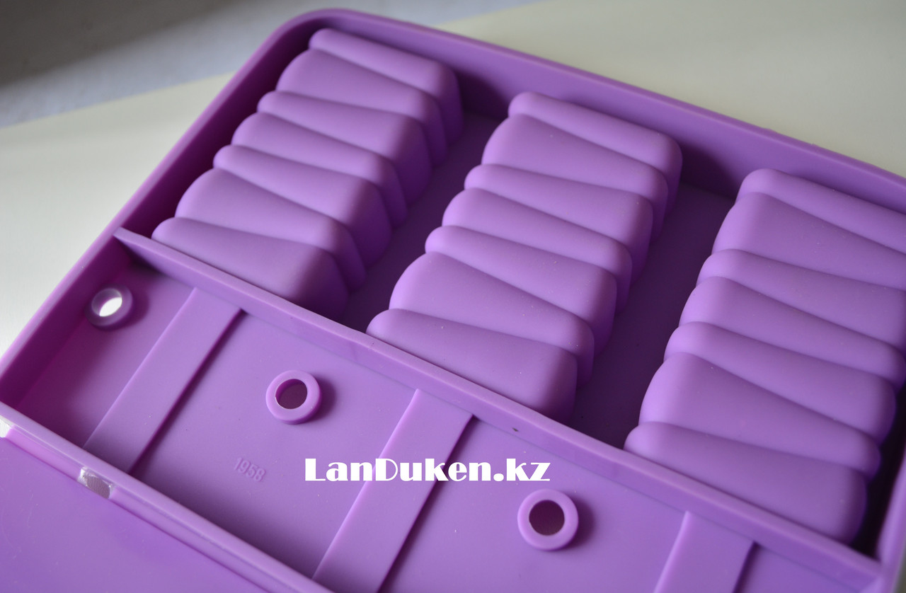 Формочки для мороженого силиконовые 3 ячейки (фиолетовые) - фото 4 - id-p32359402