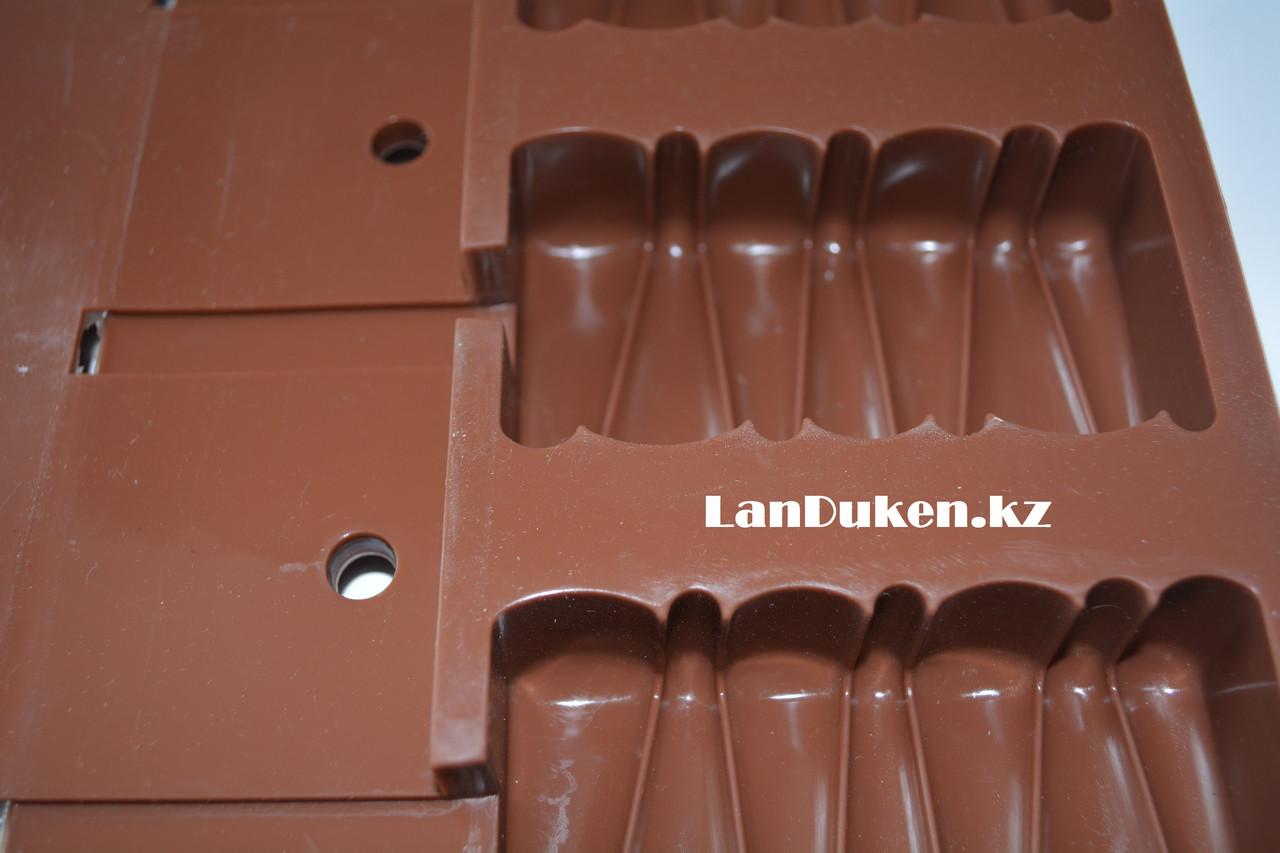 Формочки для мороженого силиконовые 3 ячейки (коричневые) - фото 3 - id-p32359362