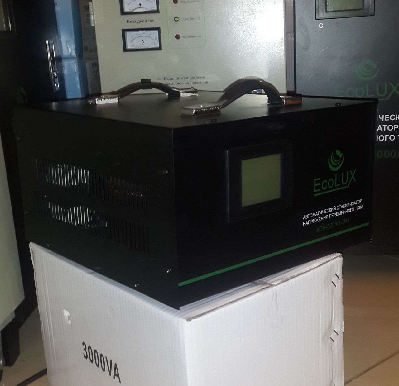 Стабилизатор напряжения элекромеханический однофазный ECOLUX ACH-5000/1-ЭМ