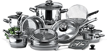 Набор посуды нержавеющая сталь из 29 предметов