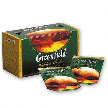 Чай Greenfield Golden Ceylon Tea, 25 пакетиков