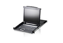 ATEN CL1008M 8-портовый, PS/2, VGA, КВМ-коммутатор с ЖК дисплеем и с разъемом гирлядного подключения