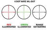 Оптический прицел Leapers 6-24х50, AO MilDot с подсветкой , фото 2