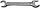 Рожковый гаечный ключ 12 x 13 мм, СИБИН (27014-12-13), фото 2