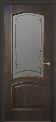 Межкомнатная дверь остекленная Elegance  дуб тон, фото 2