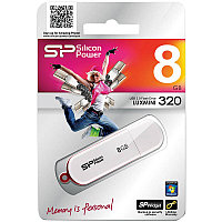 Память SiliconPower USB Flash 8GB USB2.0 Luxmini 320 белый