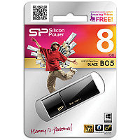 Память SiliconPower USB Flash 8GB USB3.0 Blaze B05 черный