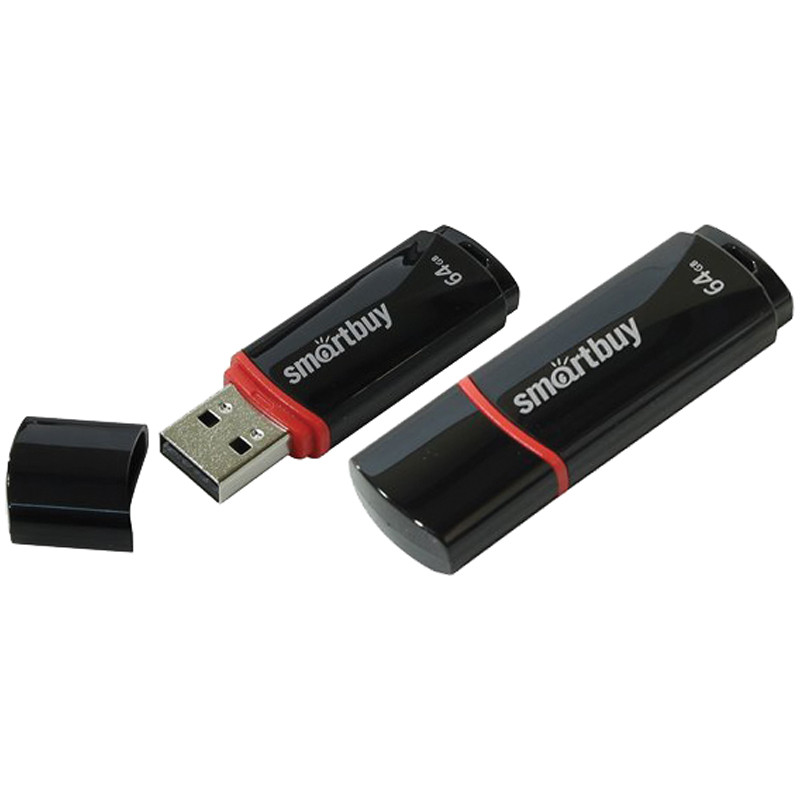 Память Smart Buy USB Flash 64GB Crown черный - фото 1 - id-p35743945