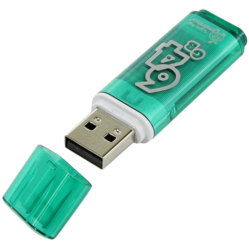 Память Smart Buy USB Flash 64GB Glossy зеленый - фото 1 - id-p35743947