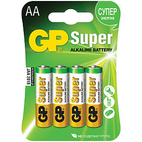 Батарейка LR06 GP Super Alkaline 15A BC4