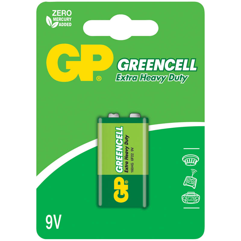 Батарейка MN1604 GP Greencell 1604G BC1 КРОНА - фото 1 - id-p35744085