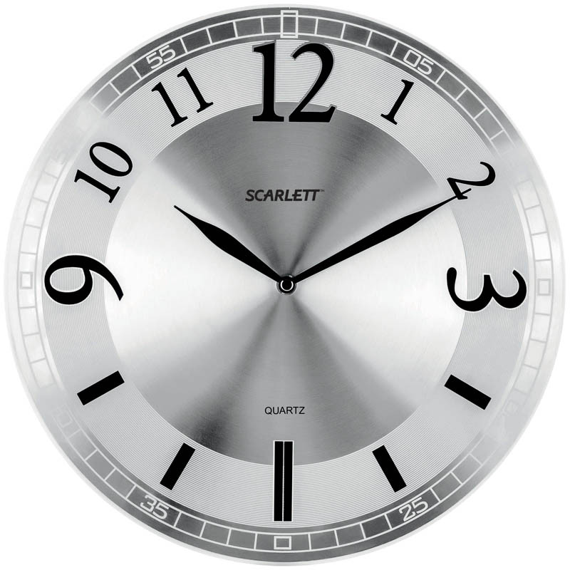 Часы настенные ход плавный, офисные SCARLETT SC-55N: продажа, цена в ...