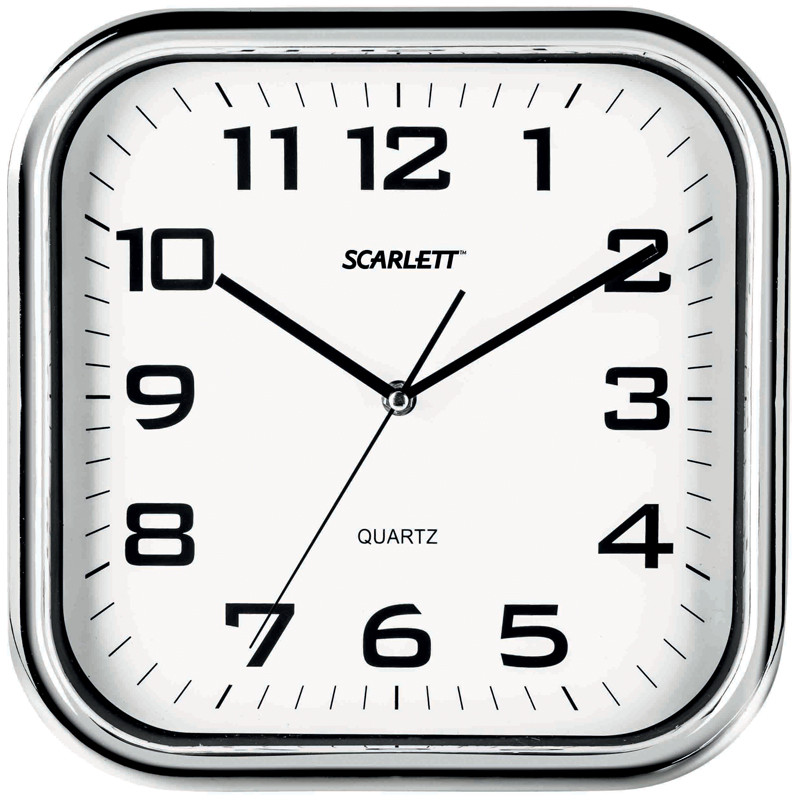 Часы настенные ход плавный, офисные SCARLETT SC-WC1003O - фото 1 - id-p35744115