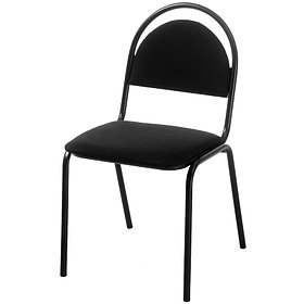 Стул Стандарт, каркас металл чёрный, обивка ткань чёрная