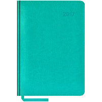 Ежедневник датированный 2017г., А5, 176л., кожзам, "Sarif", бирюзовый Ed5k_8696 6 Ежедневник датированный 2017г., А5, 176л., кожзам, "Sarif", бирюзовый