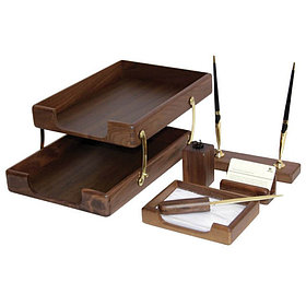 Набор настольный "Chicago" 6 предметов, орех