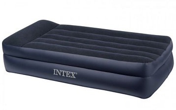 Кровать надувная односпальная 191х99х42 см, max 136 кг, Intex 66721, поверхность флок
