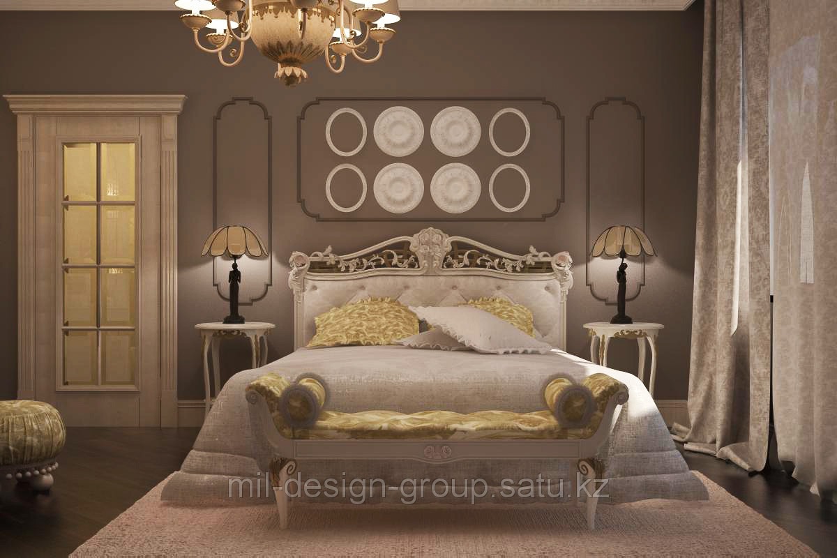 Дизайн интерьера спальни в Алматы